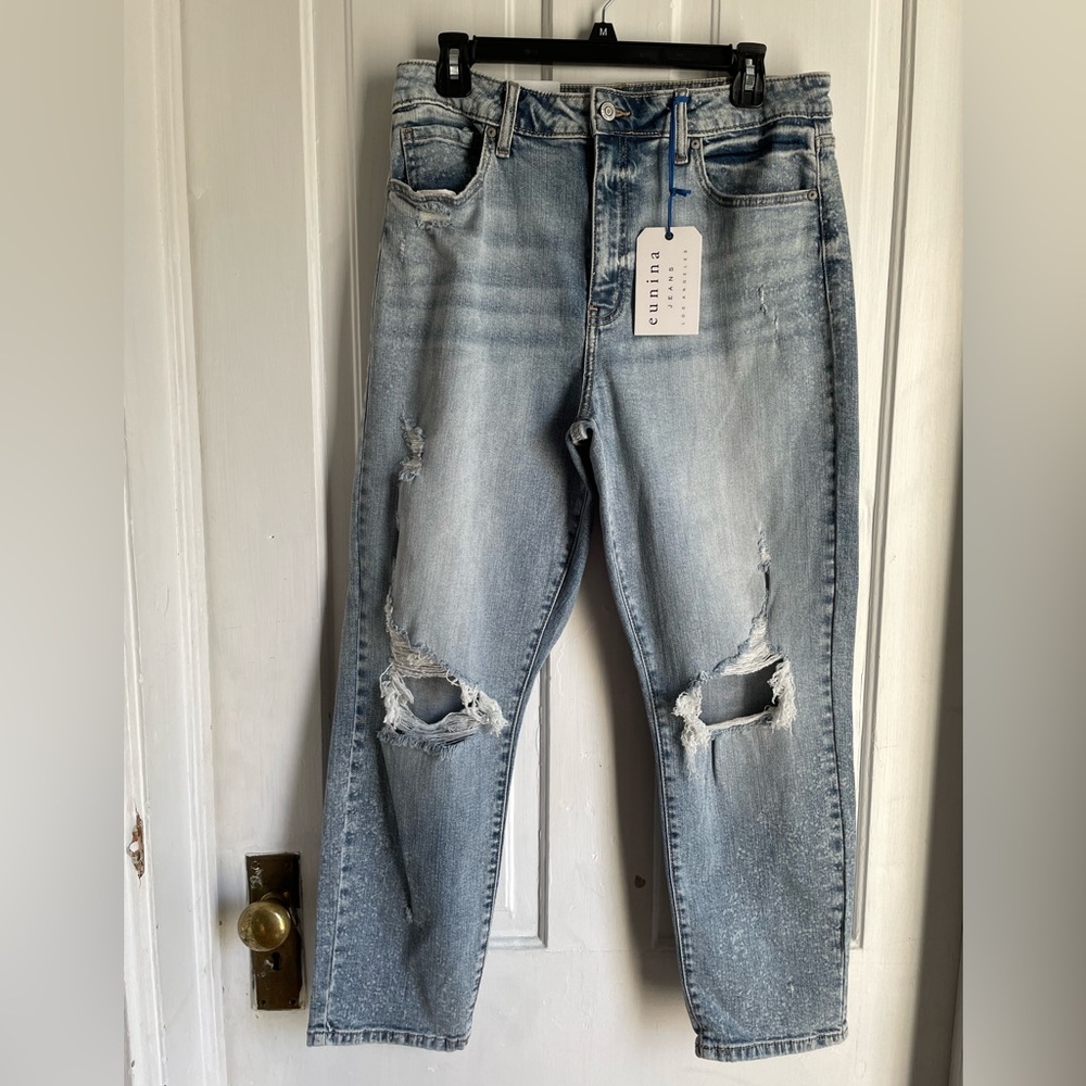 Eunina tobi super high rise skinny mom jeans in color starry night
